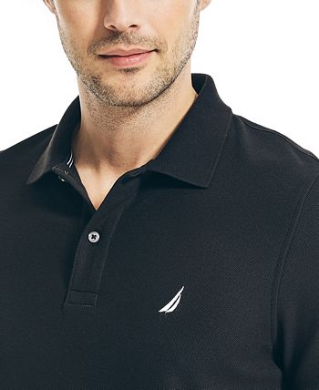 Nautica Men's Sustainably Crafted Classic Fit Deck Polo Shirt Black Size XX-Large