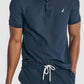 Nautica Men's Sustainably Crafted Classic Fit Deck Polo Shirt Blue Size Medium