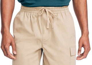 Nautica Men's Boardwalk Cargo Shorts Brown Size Medium