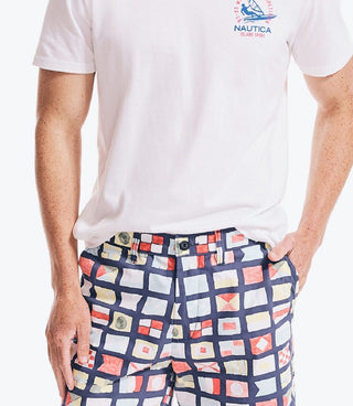 Nautica Men's Island Sport Windsurf Logo Graphic T-Shirt White Size XXX-Large