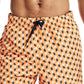 Nautica Men's Shell Print 8 Swim Shorts Orange Size X-Large