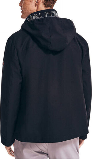 Nautica Men's Hooded Bomber Style Jacket Black Size XX-Large