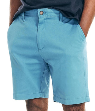 Nautica Men's Stretch Classic Fit Deck Shorts Blue Size 36