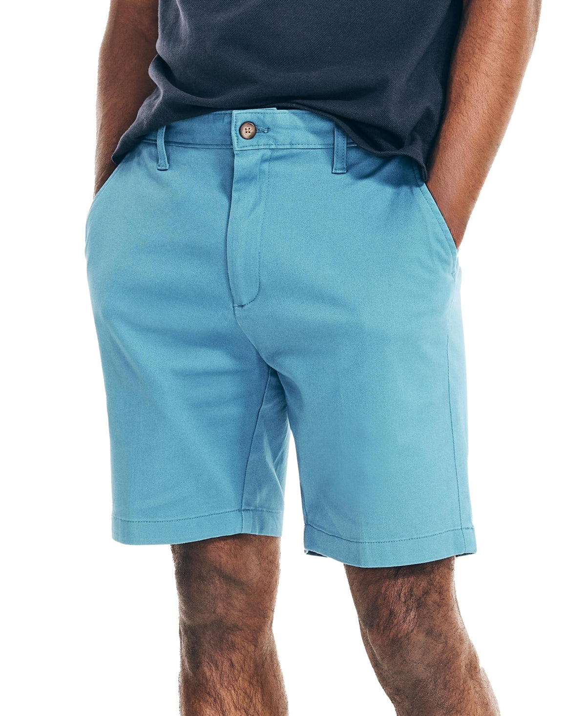 Nautica Men's Stretch Classic Fit Deck Shorts Blue Size 36