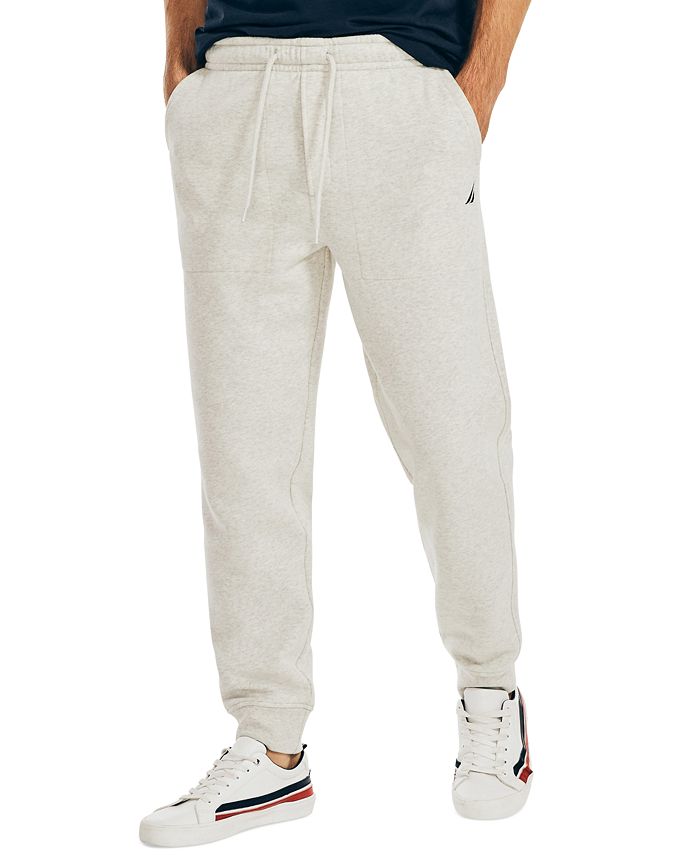 Nautica Men's Fleece Joggers White Size Medium