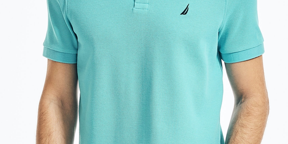 Nautica Men's Sustainably Crafted Classic Fit Deck Polo Shirt Blue Size X-Large