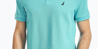 Nautica Men's Sustainably Crafted Classic Fit Deck Polo Shirt Blue Size X-Large