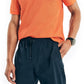 Nautica Men's Sustainably Crafted Classic Fit Deck Polo Shirt Orange Size Small