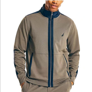 Nautica Men's Navtech Track Jacket Green Size Large