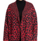 Joseph A Women's Drape Collar Coatigan Sweater Red Size 2X