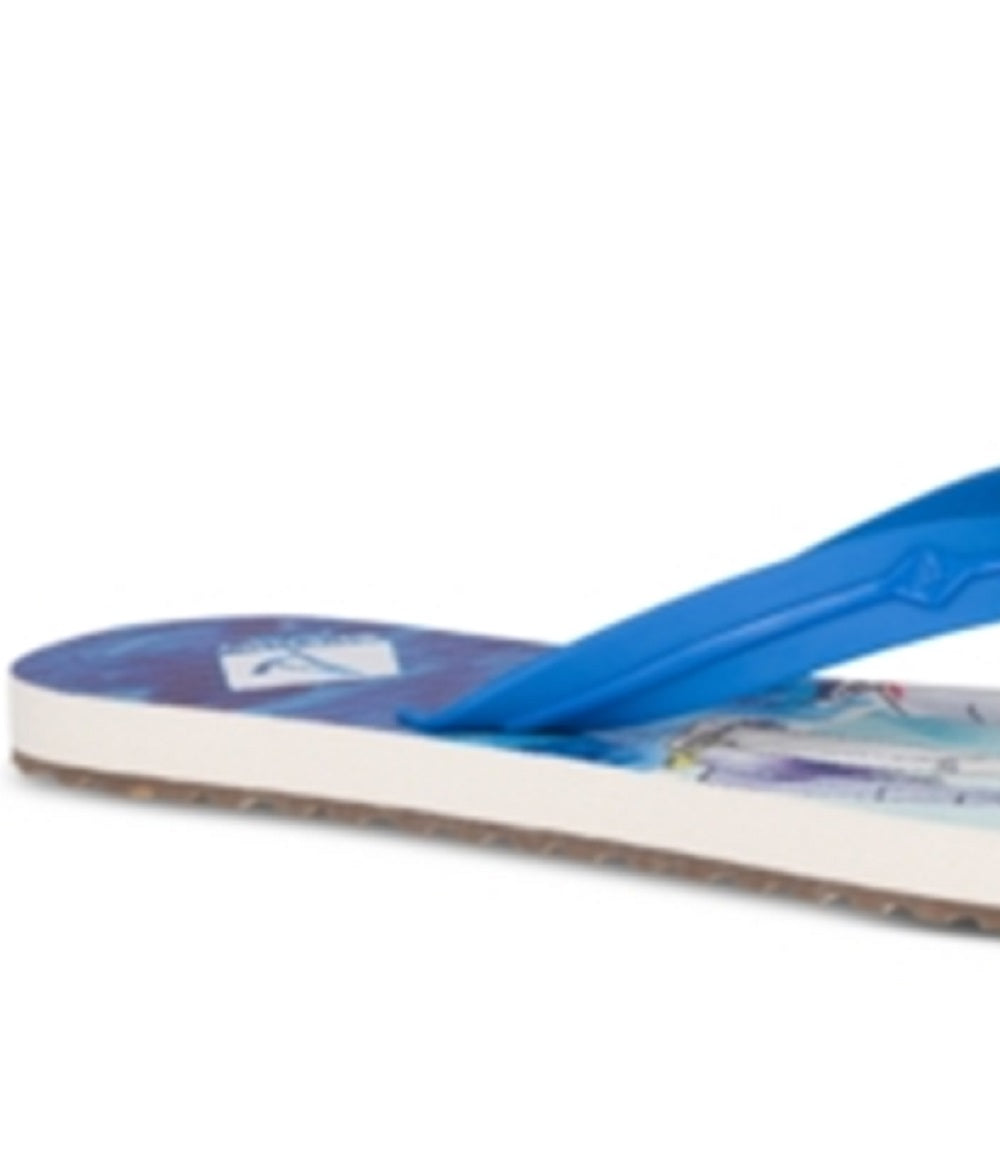 Sperry Women's Warf Printed Thong Flip Flops Blue Size 8 M