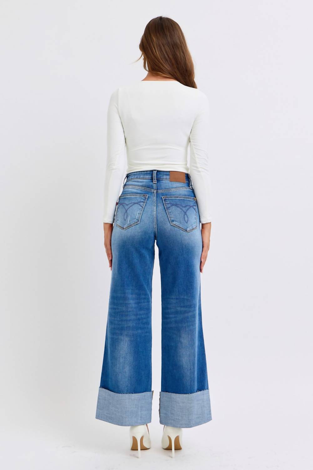 Judy Blue - High Waist Retro Wide Leg Jeans