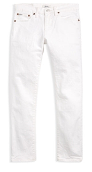 Ralph Lauren Boy's Sullivan Stretch Slim Fit Jeans White Size 12