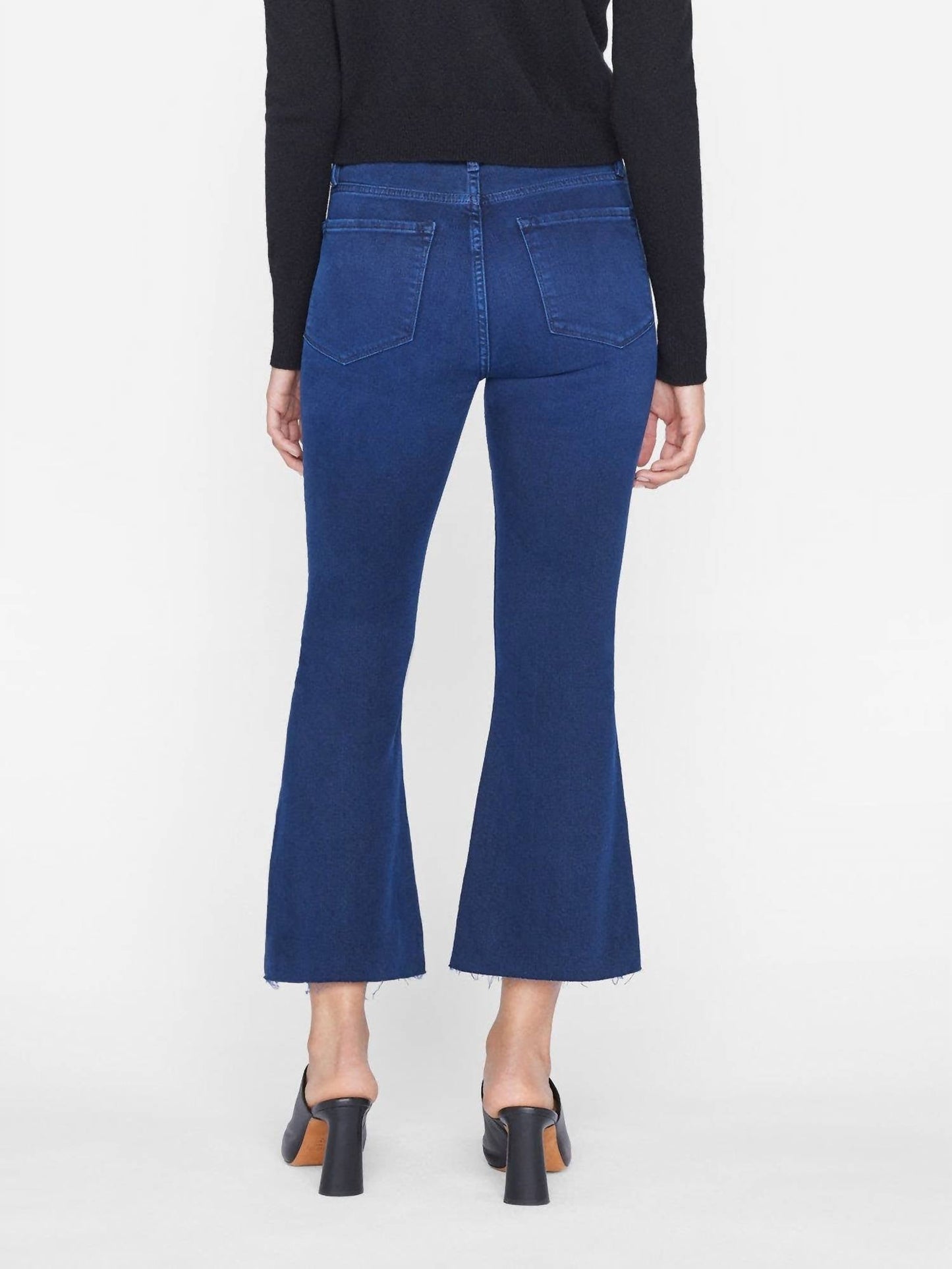 Frame - LE CROP FLARE RAW AFTER JEAN