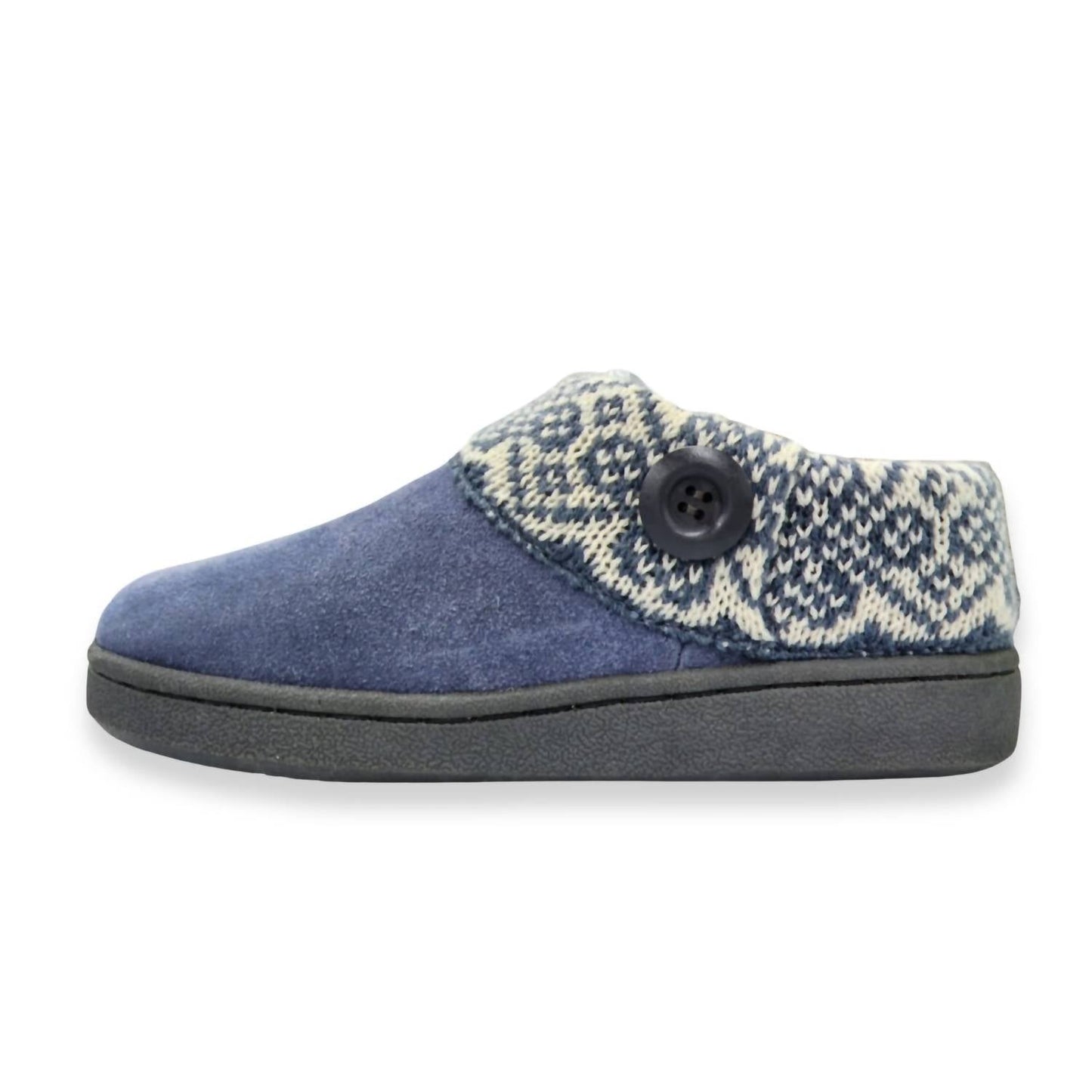 Clarks - Women's Knitted Sweater Collar Suede Slippers