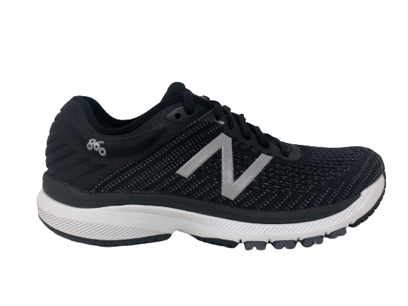 New Balance Women's 860 v10 Running Shoes Black/Gunmetal/Lead Size 5 2E(XW) US