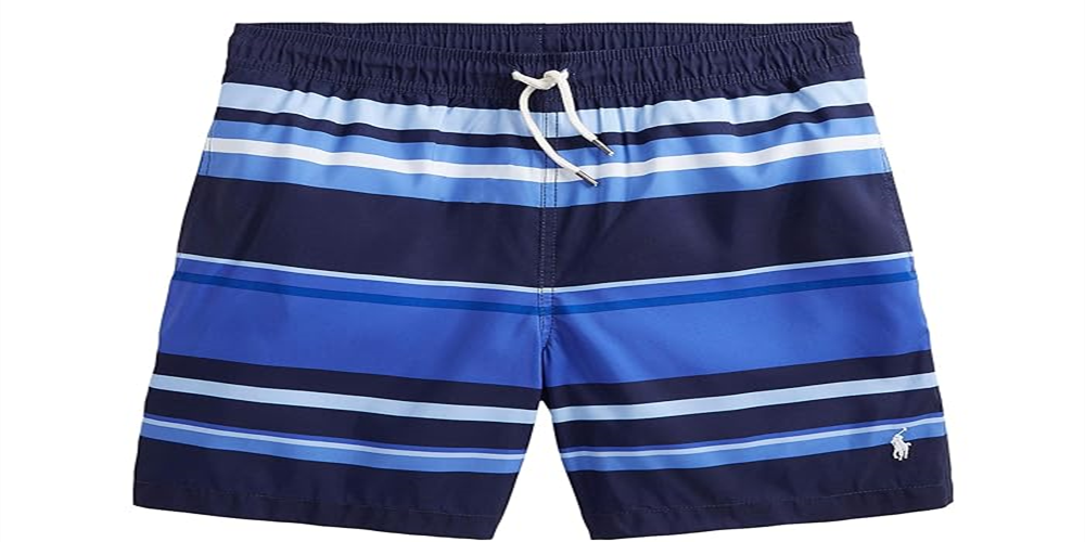 Polo Ralph Lauren Big Kid'sTraveler Swim Trunks Blue Size Medium