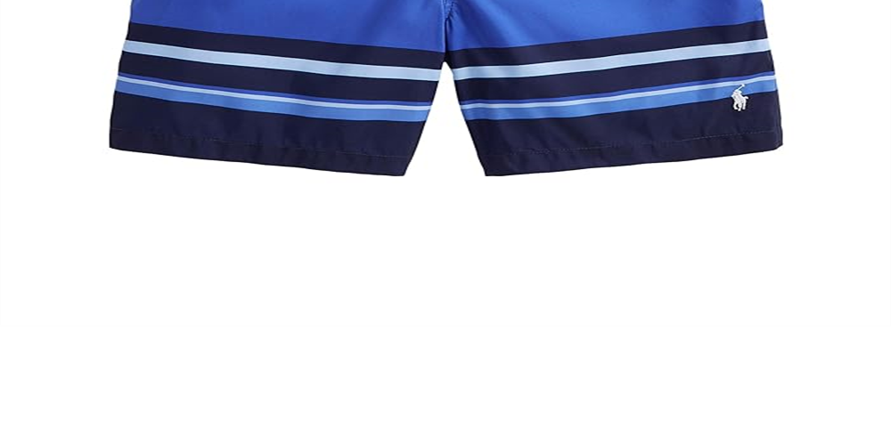 Polo Ralph Lauren Big Kid'sTraveler Swim Trunks Blue Size Medium
