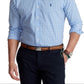 Polo Ralph Lauren Men's Classic Fit Gingham Poplin Shirt Blue Size Medium