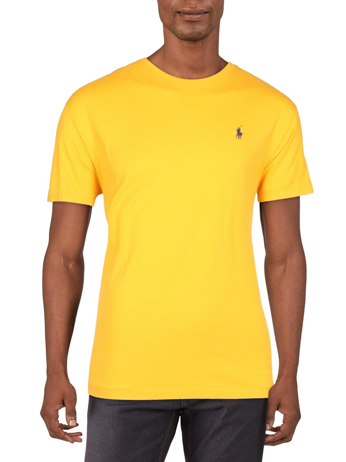 Polo Ralph Lauren Men's Jersey Crew Neck T-Shirt Yellow Size Large