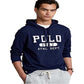Polo Ralph Lauren Men's Logo Jersey Hooded T-Shirt Blue Size Medium