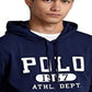 Polo Ralph Lauren Men's Logo Jersey Hooded T-Shirt Blue Size Medium