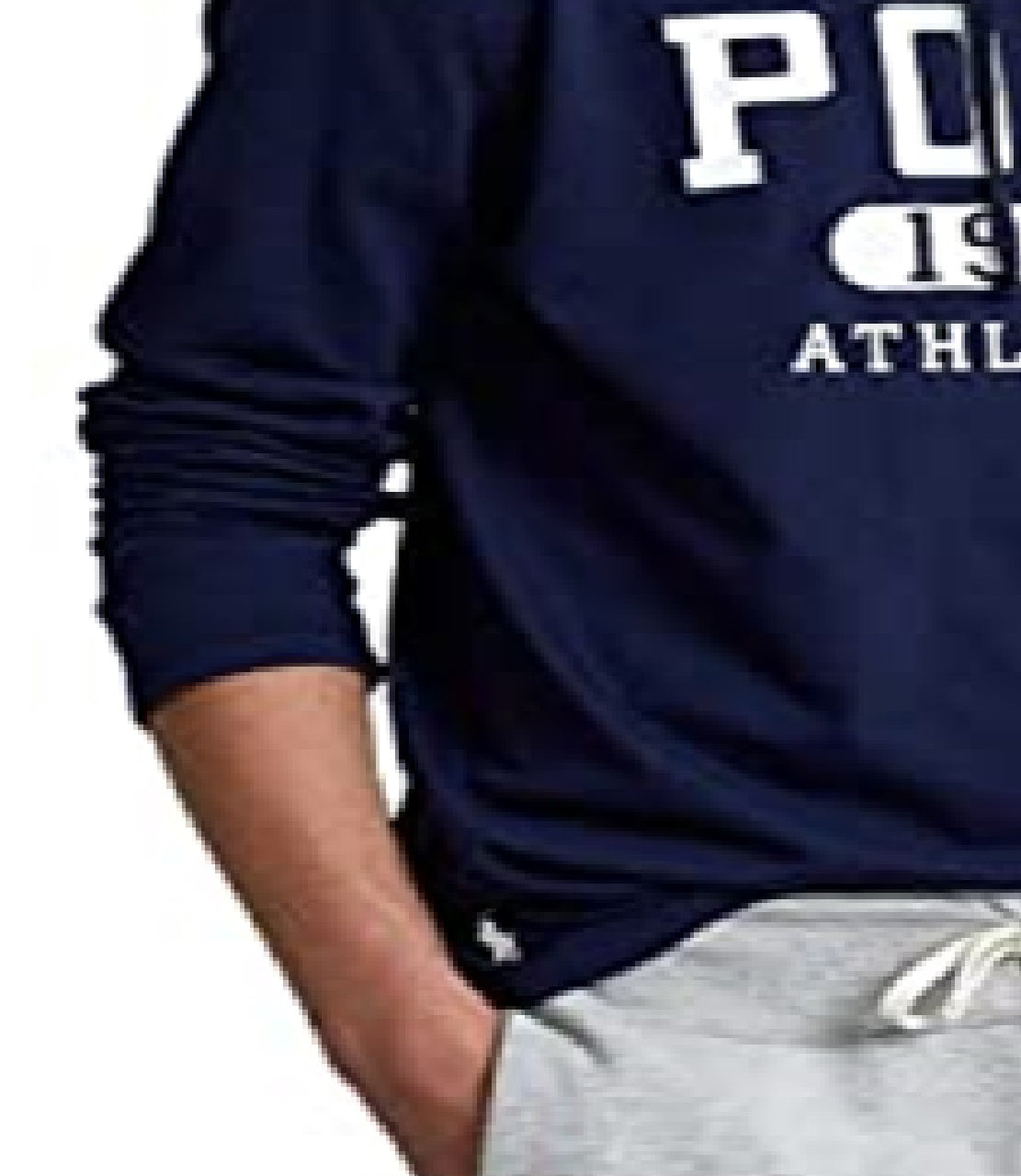 Polo Ralph Lauren Men's Logo Jersey Hooded T-Shirt Blue Size Medium