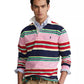 Polo Ralph Lauren Men's Classic Fit Logo Jersey Rugby Shirt Pink Size X-Large