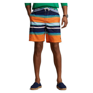 Ralph Lauren Men's Kailua Classic Fit Swim Trunk Orange Size X-Large