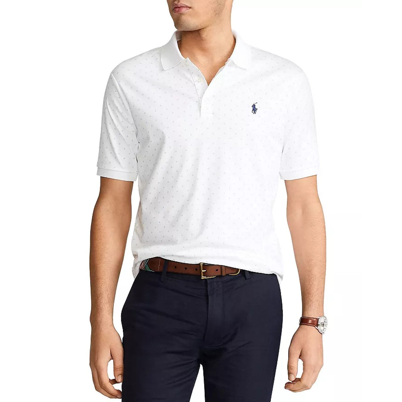 Polo Ralph Lauren Men's Classic Fit Soft Cotton Polo Shirt White Size Large