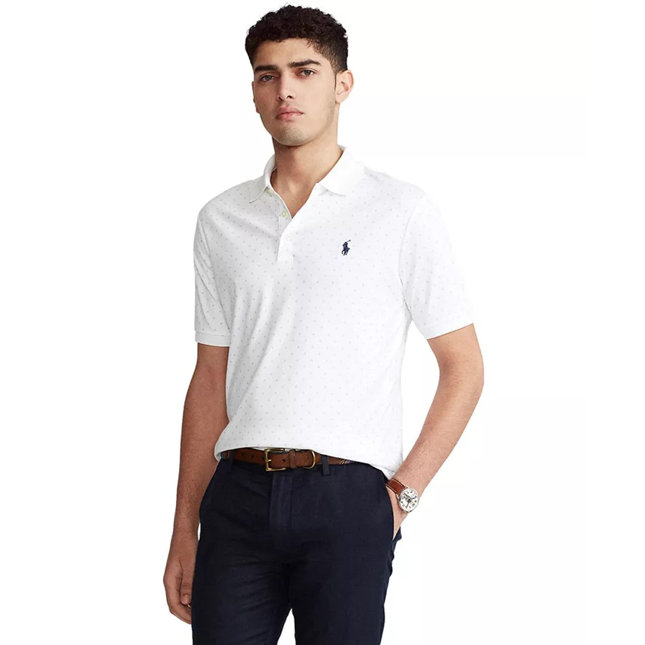Polo Ralph Lauren Men's Classic Fit Soft Cotton Polo Shirt White Size Large