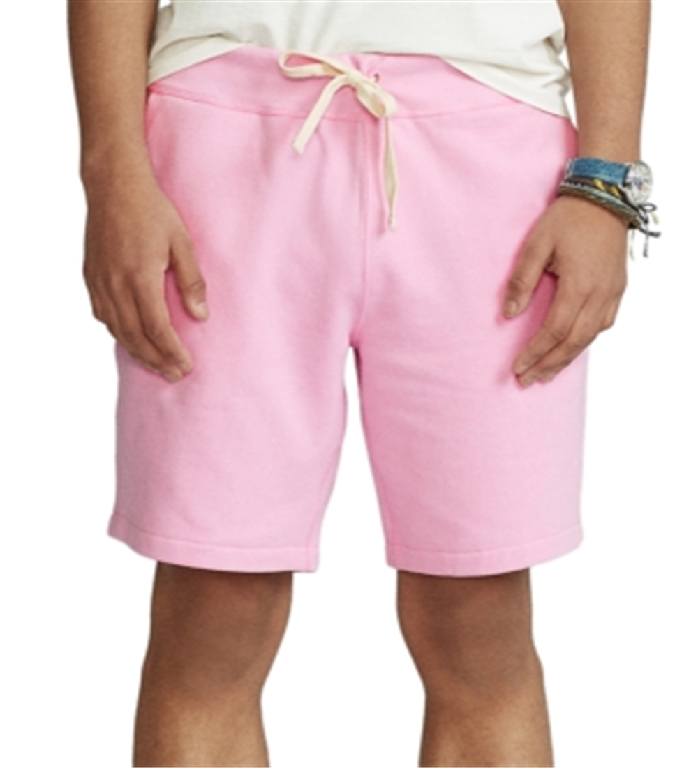 Polo Ralph Lauren Men's 9.5 Cotton Blend Fleece Shorts Pink Size Small