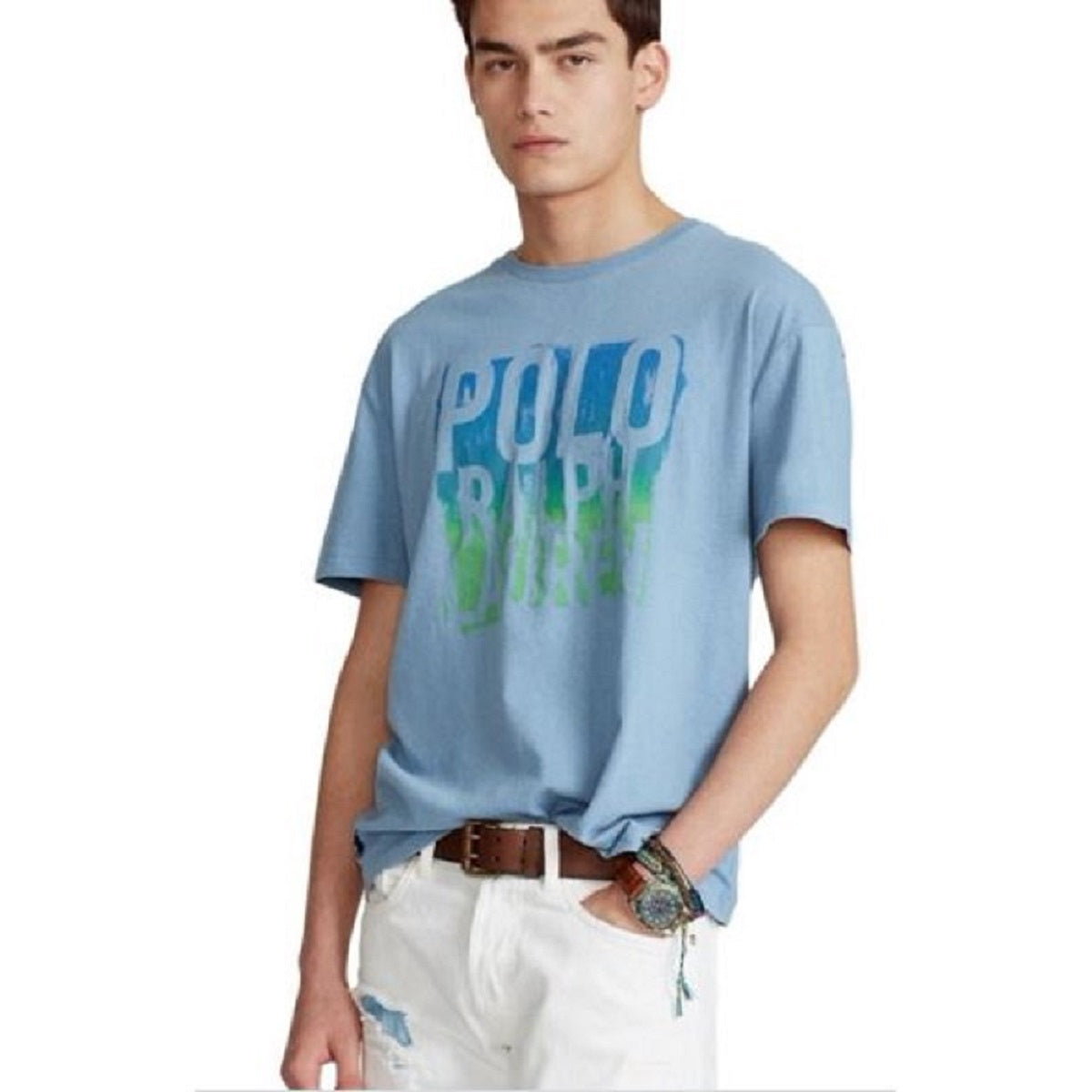 Polo Ralph Lauren Men's Classic Fit Logo Jersey T-Shirt Blue Size Medium