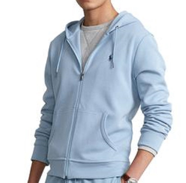 Polo Ralph Lauren Men's Double Knit Tech Fleece Hoodie Blue Size Large