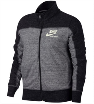 Nike Women's Sportswear Gym Vintage Colorblocked Top Black Size Medium