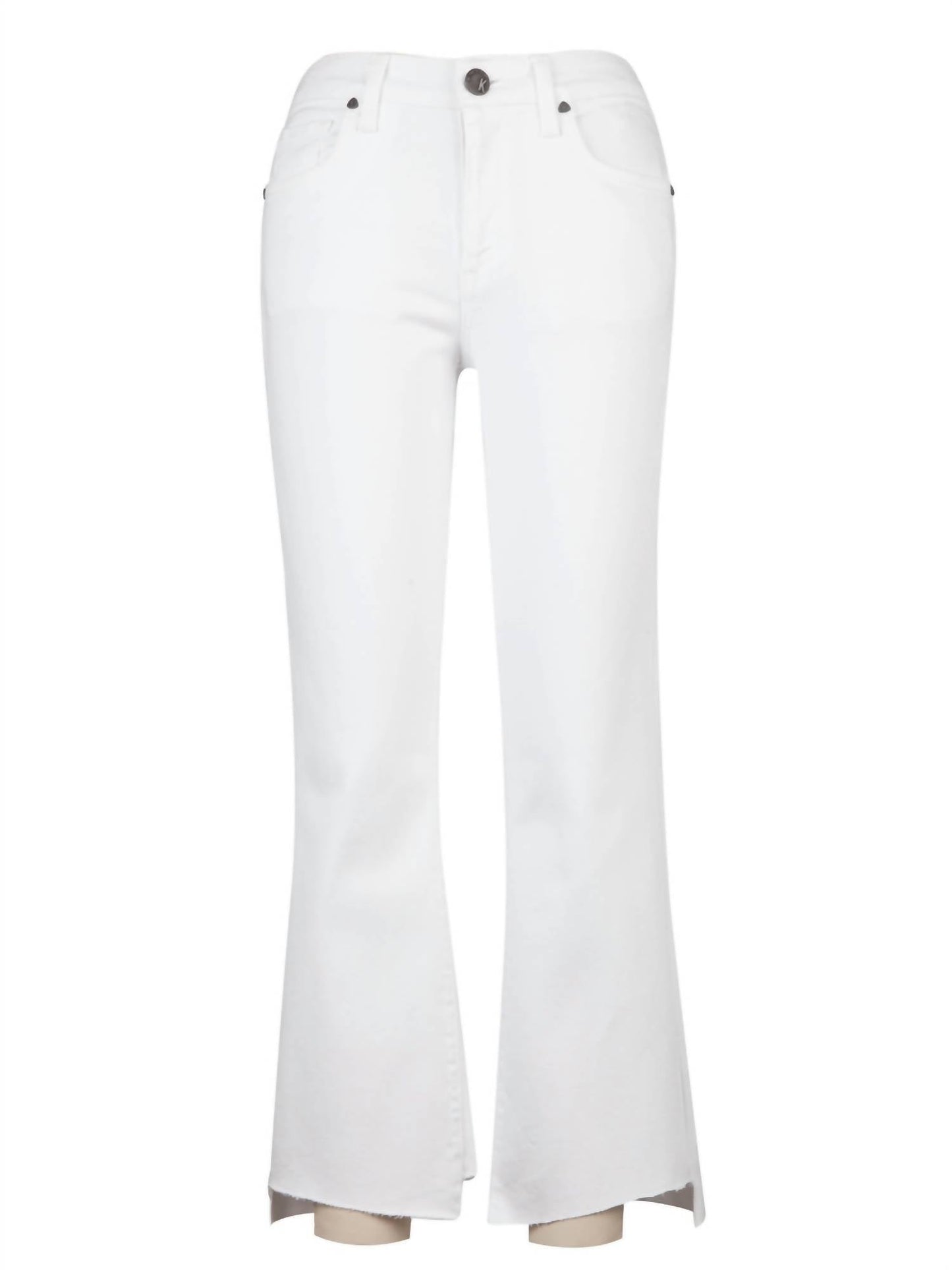 Kut From The Kloth - Kelsey High Rise Ankle Flare Step Raw Hem Jeans