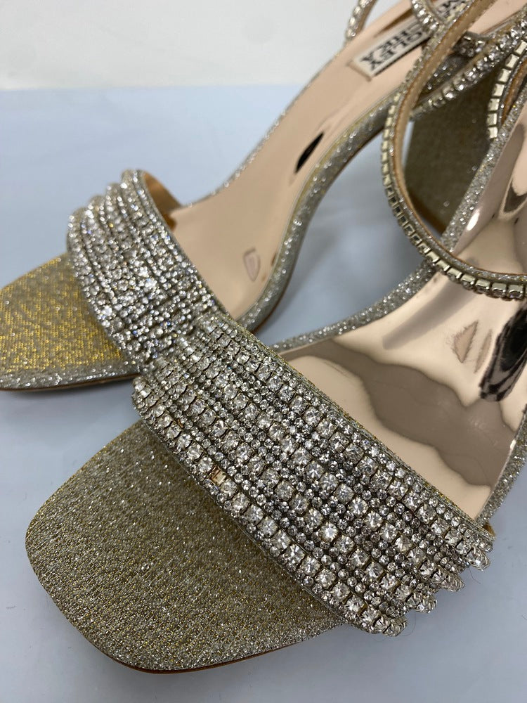 Badgley Mischka Women's Becca Sandal Yellow Size 8.5 M