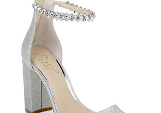 Badgley Mischka Women's Jewel Louise Evening Sandal in Black Size 8