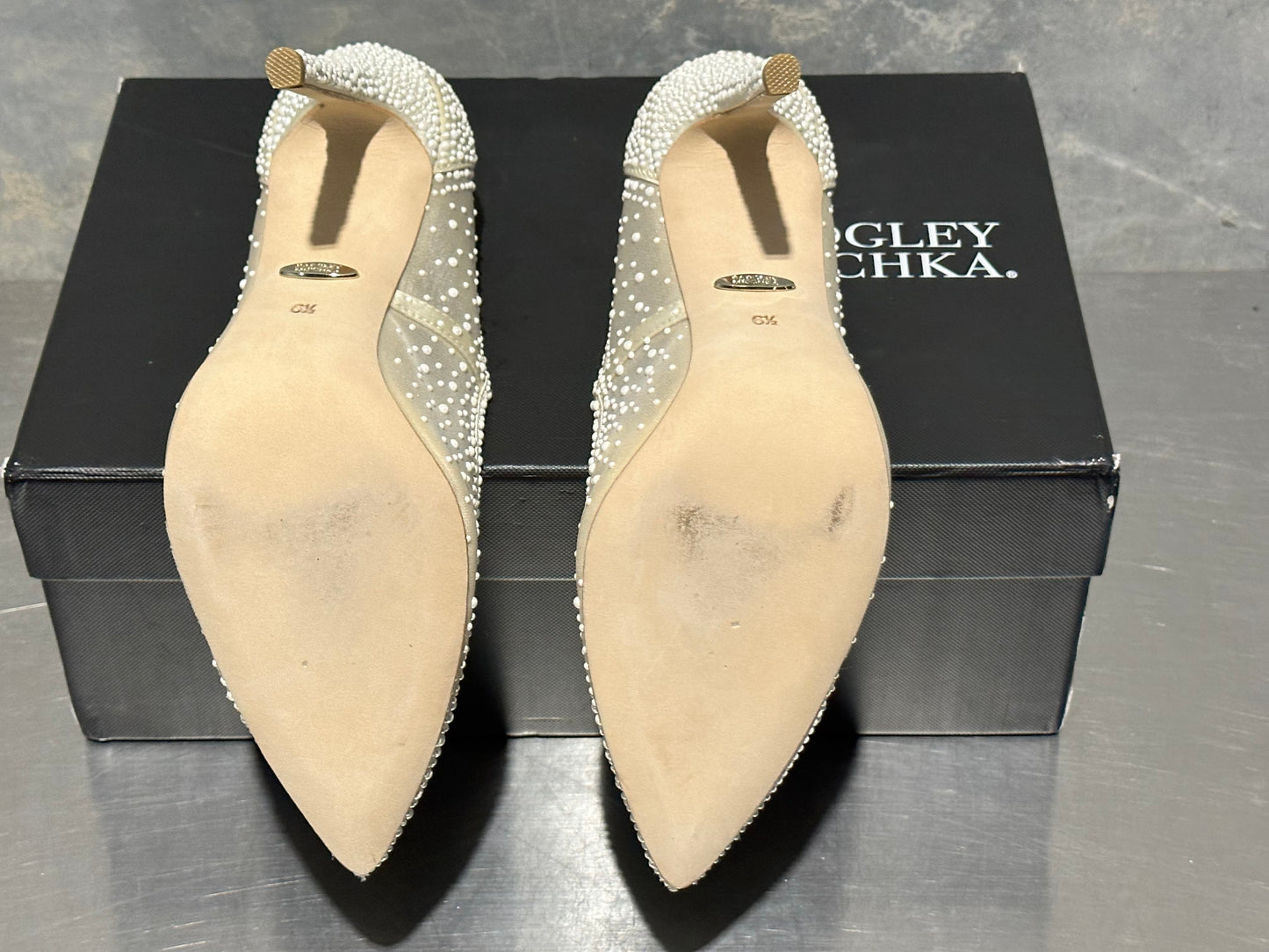 Badgley Mischka Collection Women's Weslee Iii Satin Pump In Ivory At Nordstrom Size 6.5