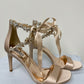 Badgley Mischka Women's Tracy Rhinestone Ribbon Heeled Sandals Pink Size 8 M