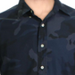 Ralph Lauren Men's Camouflage Button Down Casual Shirt Blue Size Large