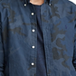 Ralph Lauren Men's Camouflage Button Down Casual Shirt Blue Size Large