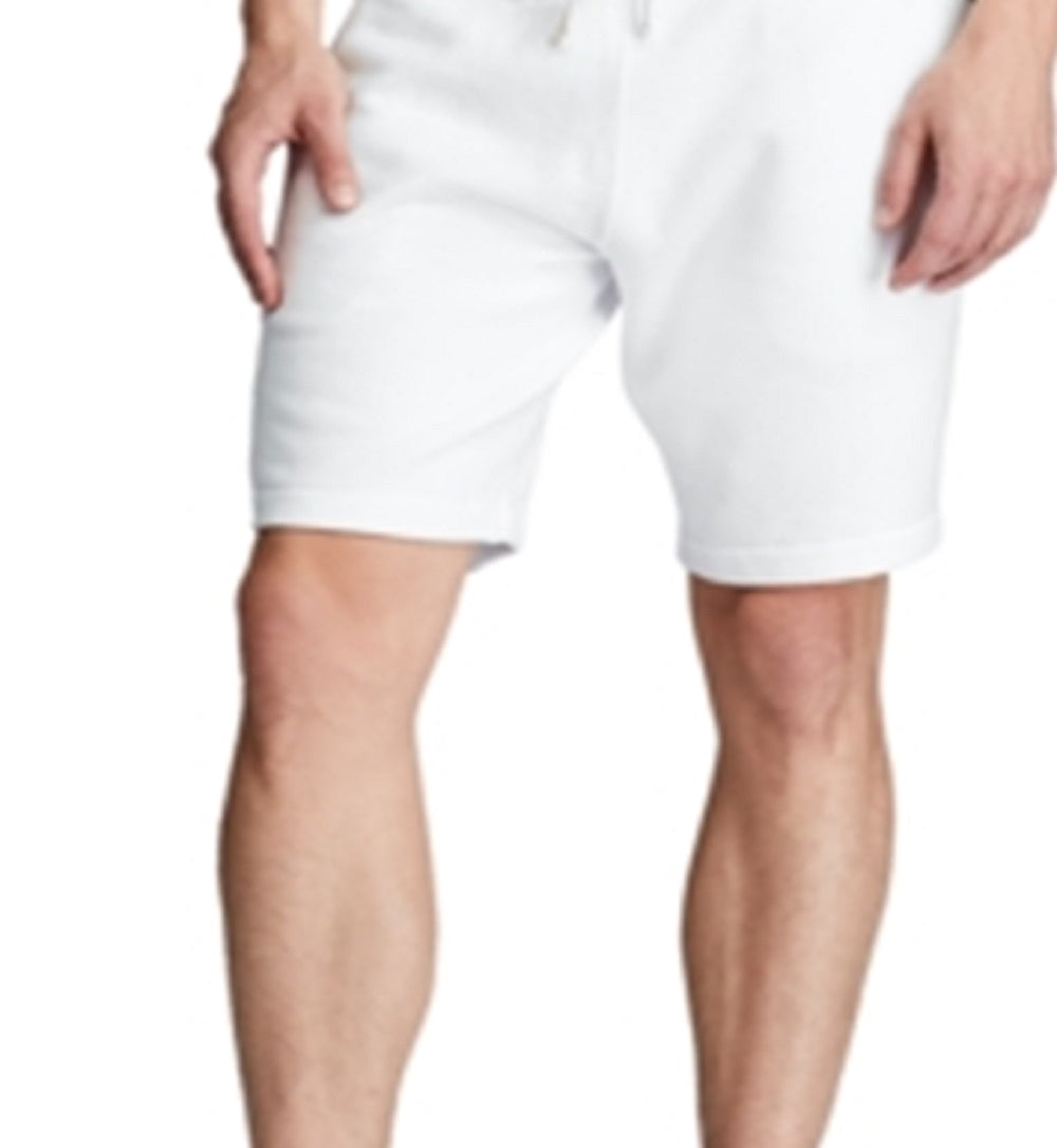 Polo Ralph Lauren Men's Cotton Blend Fleece Shorts White Size Large