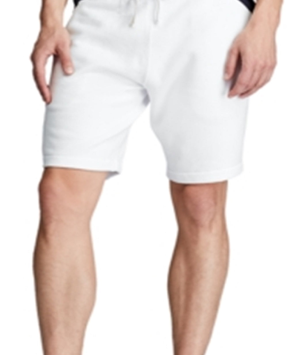 Polo Ralph Lauren Men's Cotton Blend Fleece Shorts White Size Medium