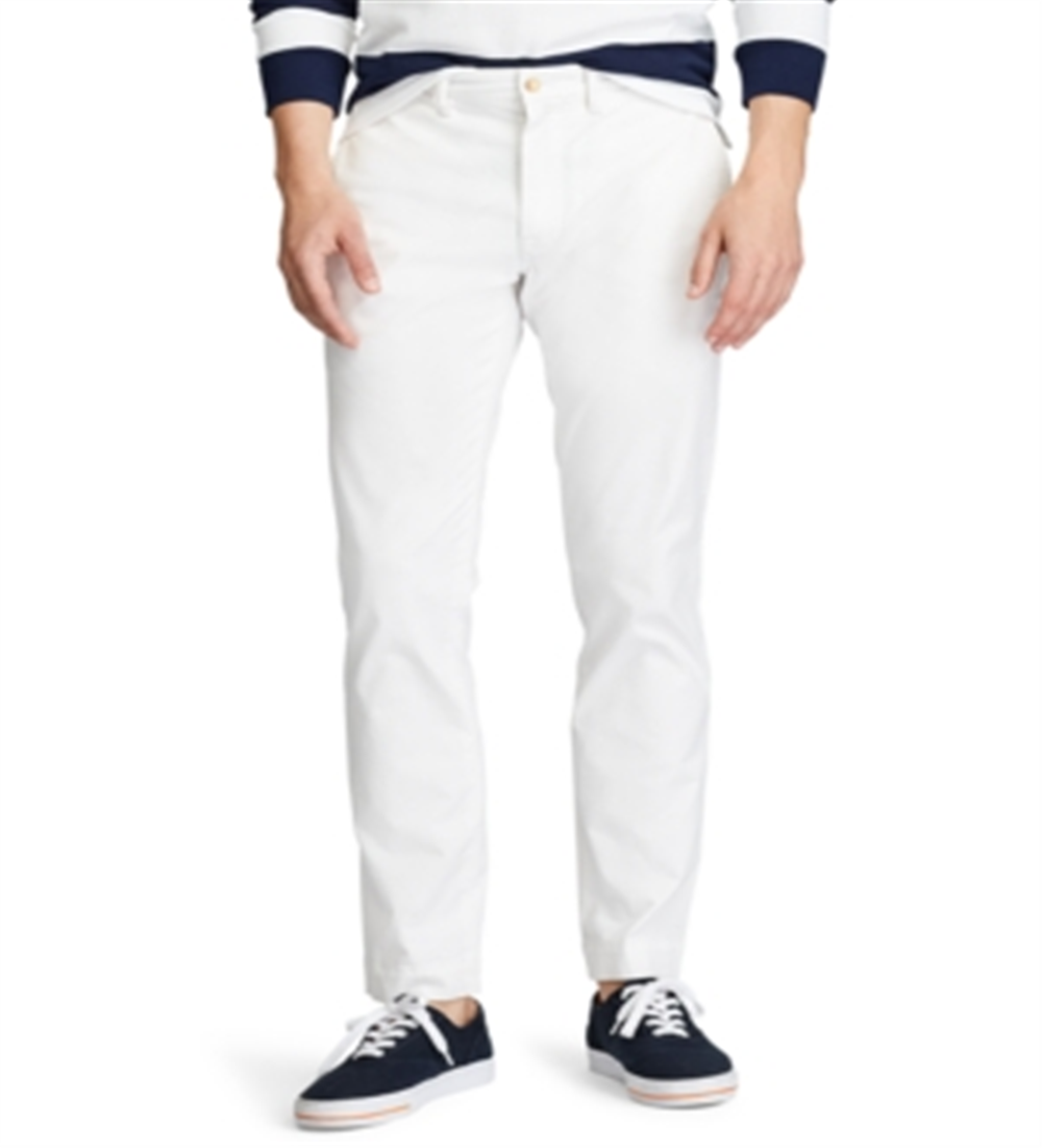 Polo Ralph Lauren Men's Slim Fit Stretch Chino Pants White Size 38X32