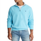 Polo Ralph Lauren Men's Jersey Quarter-Zip Pullover Blue Size X-Small