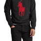 Ralph Lauren Men's Double Knit Big Pony Crew Neck Sweatshirt Black Size X-Small