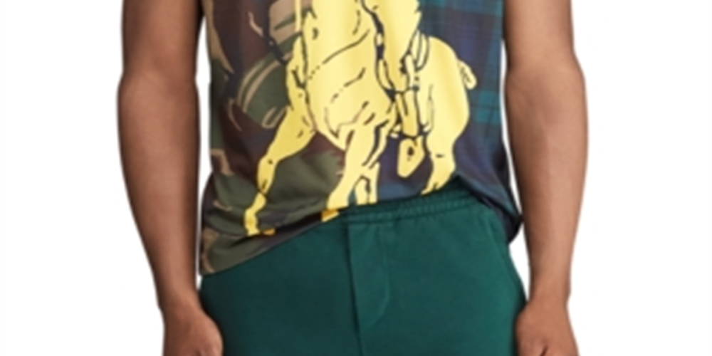 Ralph Lauren Men's Fitness Running T-Shirt Green Size Large