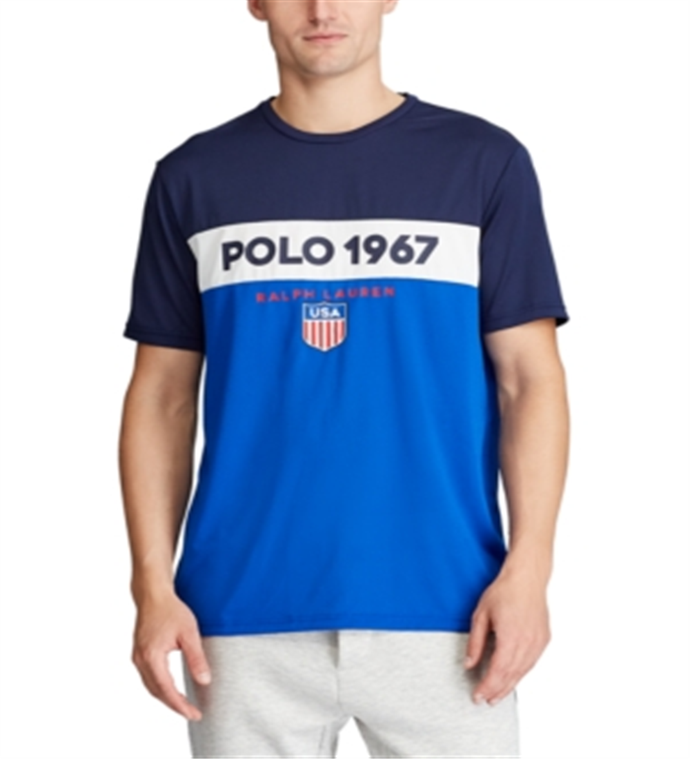 Polo Ralph Lauren Men's Classic Fit Performance Logo T-Shirt Blue Size Small