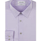 Calvin Klein Men's Slim Fit Non Iron Point Collar Dress Shirt Purple Size 15X32X33